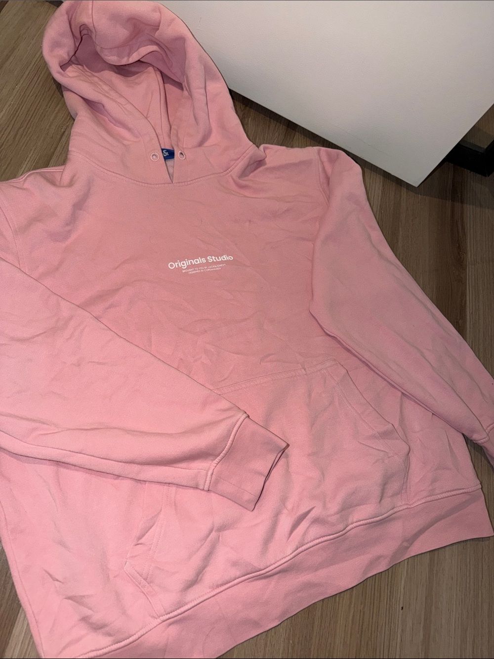 Jack & Jones Pink Pullover Hoodie